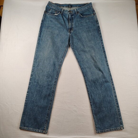 Vintage Polo Ralph Lauren Blue Denim Straight Jeans Men 32x32